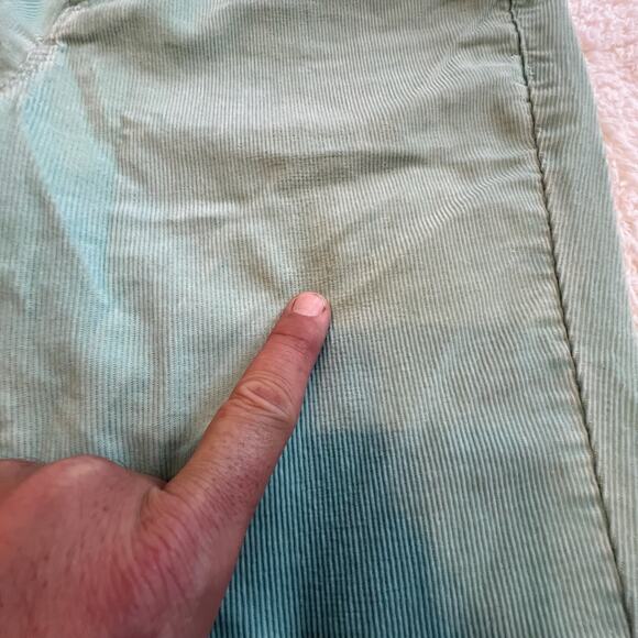 Vineyard Vines Women's 100% Cotton Mint Green Corduroy Pants Size 8 Preppy - Picture 5 of 8